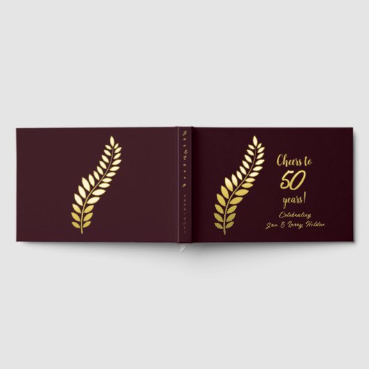 Bourgondië en goud juichen tot 59 jaar gastenboek (Volledig)