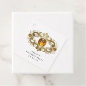 Bourgondië en Goud Paris  Lady Edelsteen Bedankjes Labels (In situ)