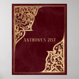   Bourgondië en Goud Poster