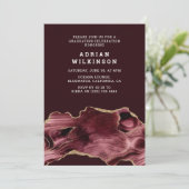 Bourgondië en gouden agaat Afstuderen Kaart (Staand voorkant)