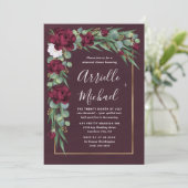 Bourgondië en Gouden Bloemrijke Herfst Oefendiner Kaart (Staand voorkant)