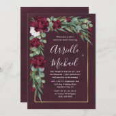 Bourgondië en Gouden Bloemrijke Herfst Oefendiner Kaart (Voorkant / Achterkant)