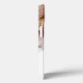 Bourgondië en Gouden Glitter floral Agate Case-Mate iPhone Case (Achterkant / Rechts)