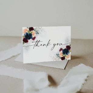 Bourgondië en het Baby shower van de Marine dank u Bedankkaart