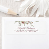 Bourgondië en Ivoor Bloemen Bruiloft Etiket (Insitu)