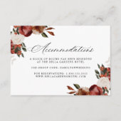 Bourgondië en Ivory Rozen Hotel Accommodaties Informatiekaartje (Voorkant)