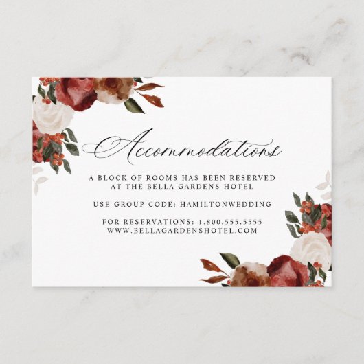 Bourgondië en Ivory Rozen Hotel Accommodaties Informatiekaartje (Voorkant)