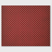 Bourgondië en Kraft Retro Kerstmis Cadeaupapier (Vlak)