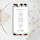 Bourgondië en Navy Baby shower Menu