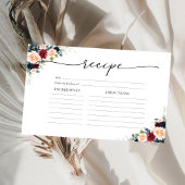 Bourgondië en Navy grote Recept Kaart