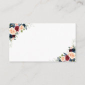 Bourgondië en Navy Recept Verzoek Kaart (Achterkant)