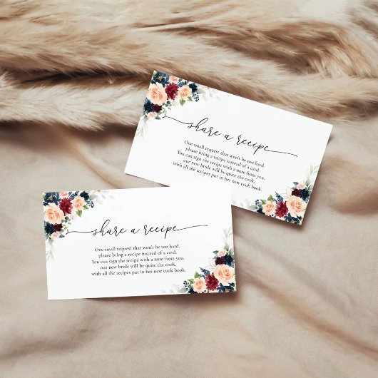 Bourgondië en Navy Recept Verzoek Kaart