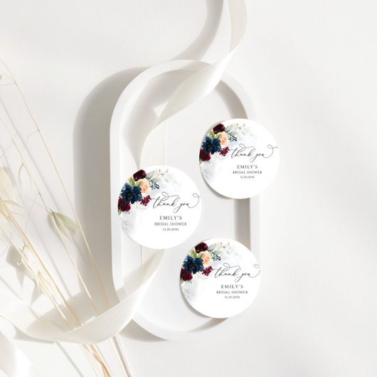 Bourgondië en Navy Vrijgezellenfeest Gift Label