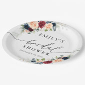 Bourgondië en Navy Vrijgezellenfeest Papieren Bord (Gekanteld)