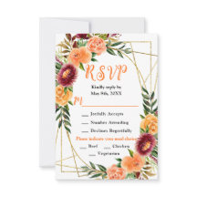 Bourgondië en Oranje Bloemen Bruiloft