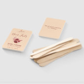 Bourgondië en perzik liefde nooit mislukt handwaaier (Niet-gemonteerd)