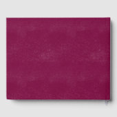 Bourgondië en Rode Rozen Branch krans bruiloft Gastenboek (Achterkant)