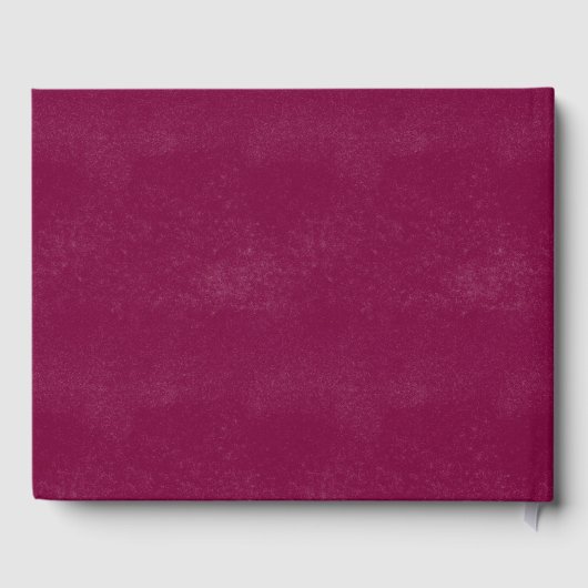 Bourgondië en Rode Rozen Branch krans bruiloft Gastenboek (Achterkant)