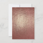 Bourgondië en Roos Goud Modern Vrijgezellenfeest Kaart (Achterkant)