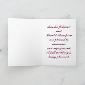 Bourgondië en Roze Verloving Aankondiging (Binnen)