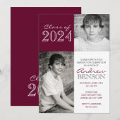 Bourgondië en Wit 2 Foto Afstuderen Kaart (Voorkant / Achterkant)