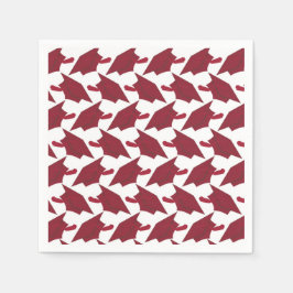 Bourgondië en wit Afstuderen Servet