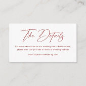 Bourgondië en Wit Kersthuwelijk Website Informatiekaartje (Voorkant)