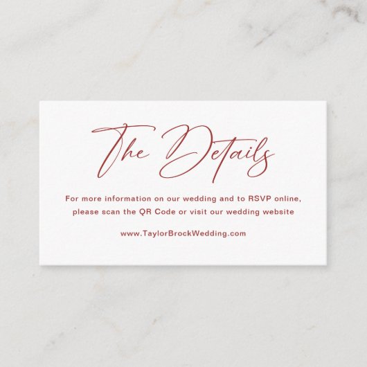 Bourgondië en Wit Kersthuwelijk Website Informatiekaartje (Voorkant)