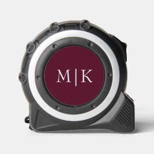 Bourgondië en Wit   Modern monogram Rolmaat