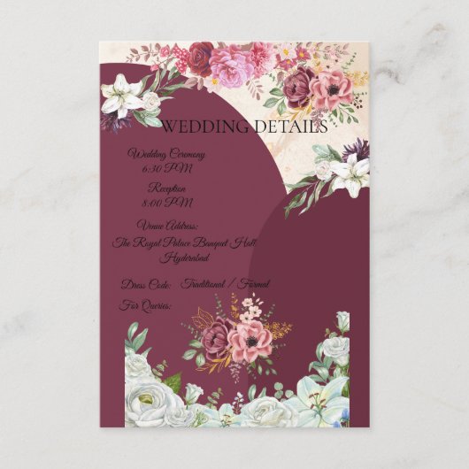 Bourgondië Enclosure Inzetstuk Informatiekaartje (Voorkant)