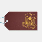 Bourgondië Filipijnen trouwfoto Cadeaulabel (Achterkant Horizontaal)