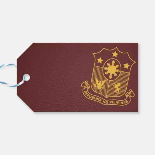 Bourgondië Filipijnen trouwfoto Cadeaulabel (Achterkant Horizontaal)