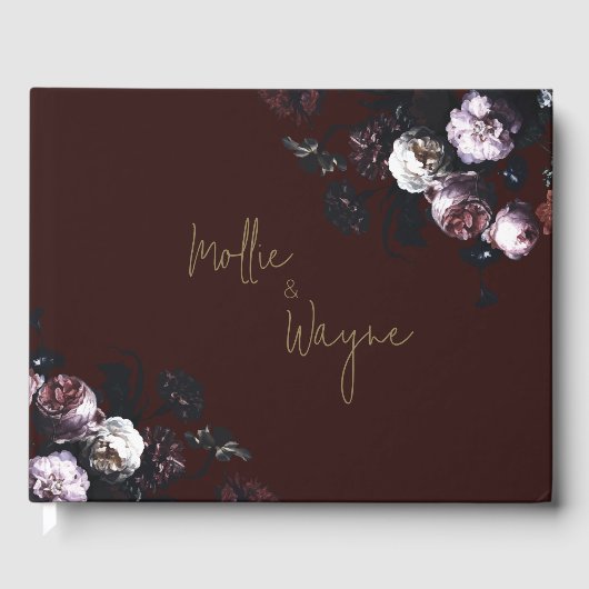 Bourgondië Floral Gastenboek (Voorkant)