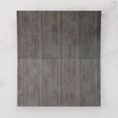 Bourgondië Floral String Lights Rustiek hout Plaatskaartje (Binnenkant ongevouwen)