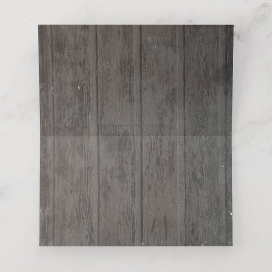 Bourgondië Floral String Lights Rustiek hout Plaatskaartje (Binnenkant ongevouwen)