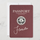 Bourgondië Florida Paspoort Save The Date (Voorkant)