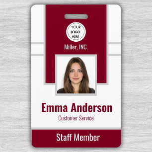 Bourgondië   Foto-ID van conferentie- en onderwijs Badge