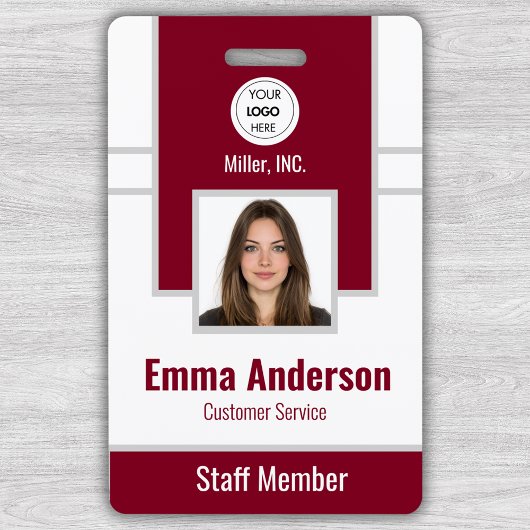 Bourgondië | Foto-ID van conferentie- en onderwijs Badge