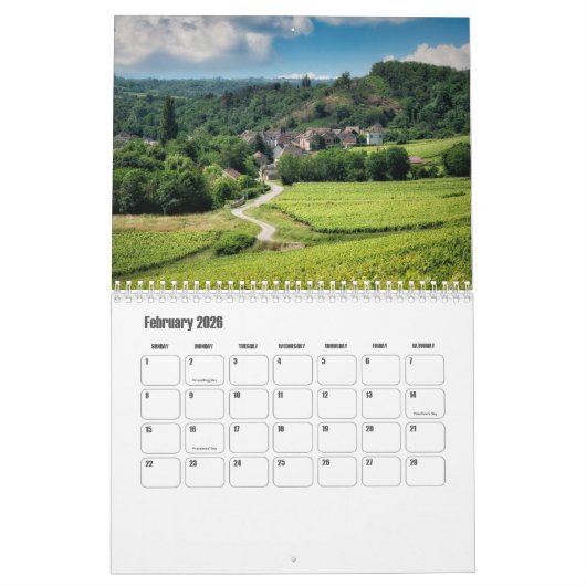 Bourgondië-Frankrijk kalender (Feb 2026)