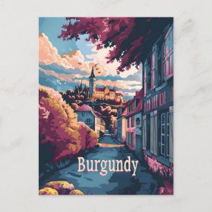 Bourgondië Frankrijk vintage Briefkaart