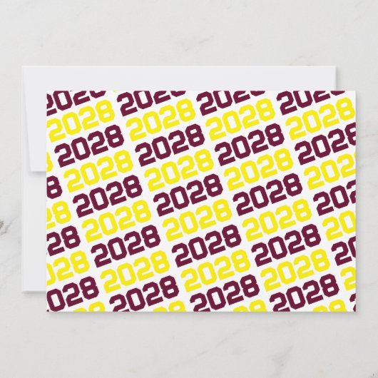 Bourgondië & geel Afstuderen fotouitnodiging Kaart (Achterkant)