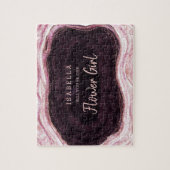 Bourgondië Geode wordt ons Bloemenmeisje voorstel Legpuzzel (Verticaal)