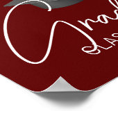 Bourgondië gepersonaliseerd afstudeerfeest 2025 poster (Hoek)