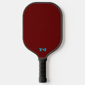 Bourgondië gepersonaliseerd monogram pickleball paddle (Voorkant)