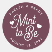 Bourgondië | Gepersonaliseerde weddenschap Ronde Sticker (Voorkant)