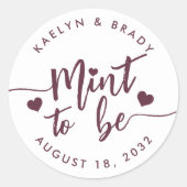 Bourgondië | Gepersonaliseerde weddenschap Ronde Sticker (Voorkant)