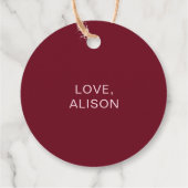 Bourgondië Gewoon een beetje alles bij de gelegenh Bedankjes Labels (Achterkant)