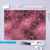 Bourgondië Glam Folie Giraffe Tissuepapier (Craft)