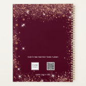 Bourgondië glittersuiker naam schrift 2023 planner (Achterkant)