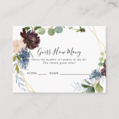 Bourgondië Gold Geometrisch Raad hoeveel spel Kaar Visitekaartje (Voorkant)